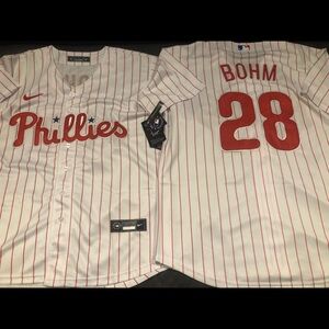 PHILADELPHIA PHILLIES ALEC BOHM JERSEY NWT SIZE LARGE